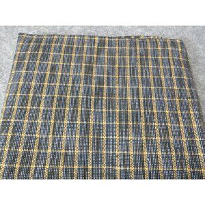 Yellow & Blue Plaid Cotton Fat Quarter 18 X 22" For Quilting Crafting